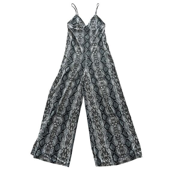 MUCHE ET MUCHETTE SNAKESKIN WIDE-LEG JUMPSUIT SIZE SMALL - Picture 1 of 4